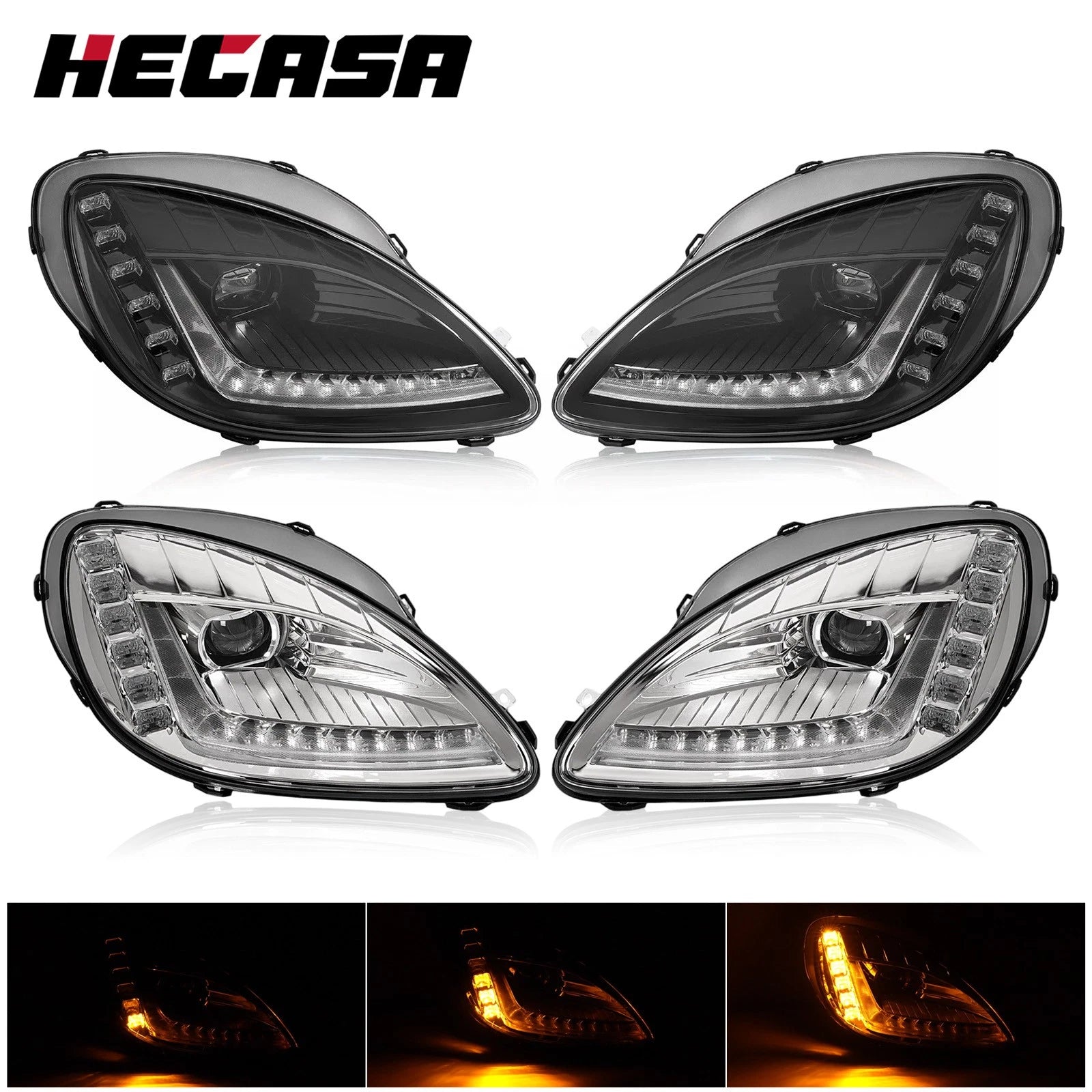 LED Sequential Projector Headlight for Chevy Corvette C6 (2005–2013)