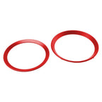 Red Front & Rear Emblems with Boot Ring Edging for BMW 3 Series (2006-2013)
