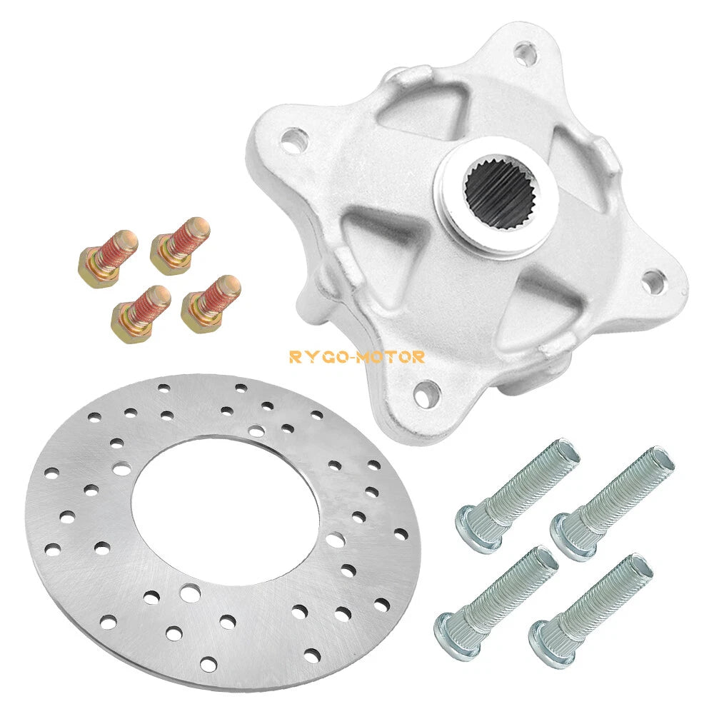 Rear Wheel Hub & Brake Rotor & Studs for Polaris Ranger (400–900)