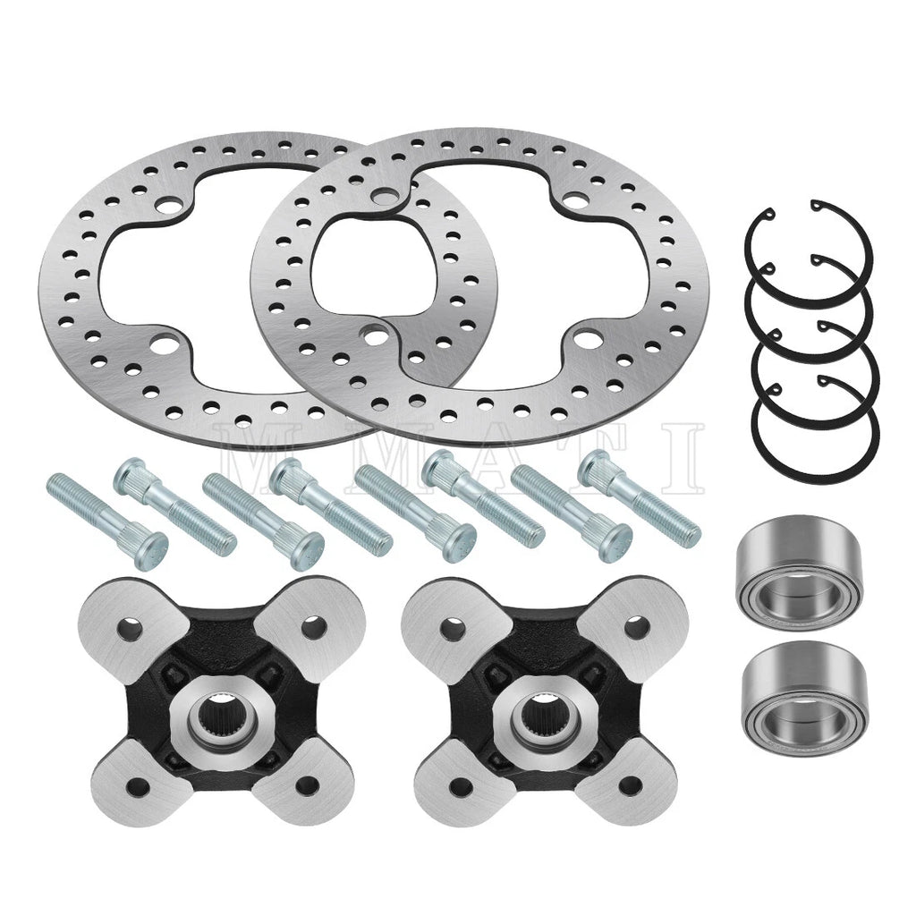 2 Front/Rear Wheel Hub & Rotor Kit for Polaris RZR XP 1000 (2014–2023)