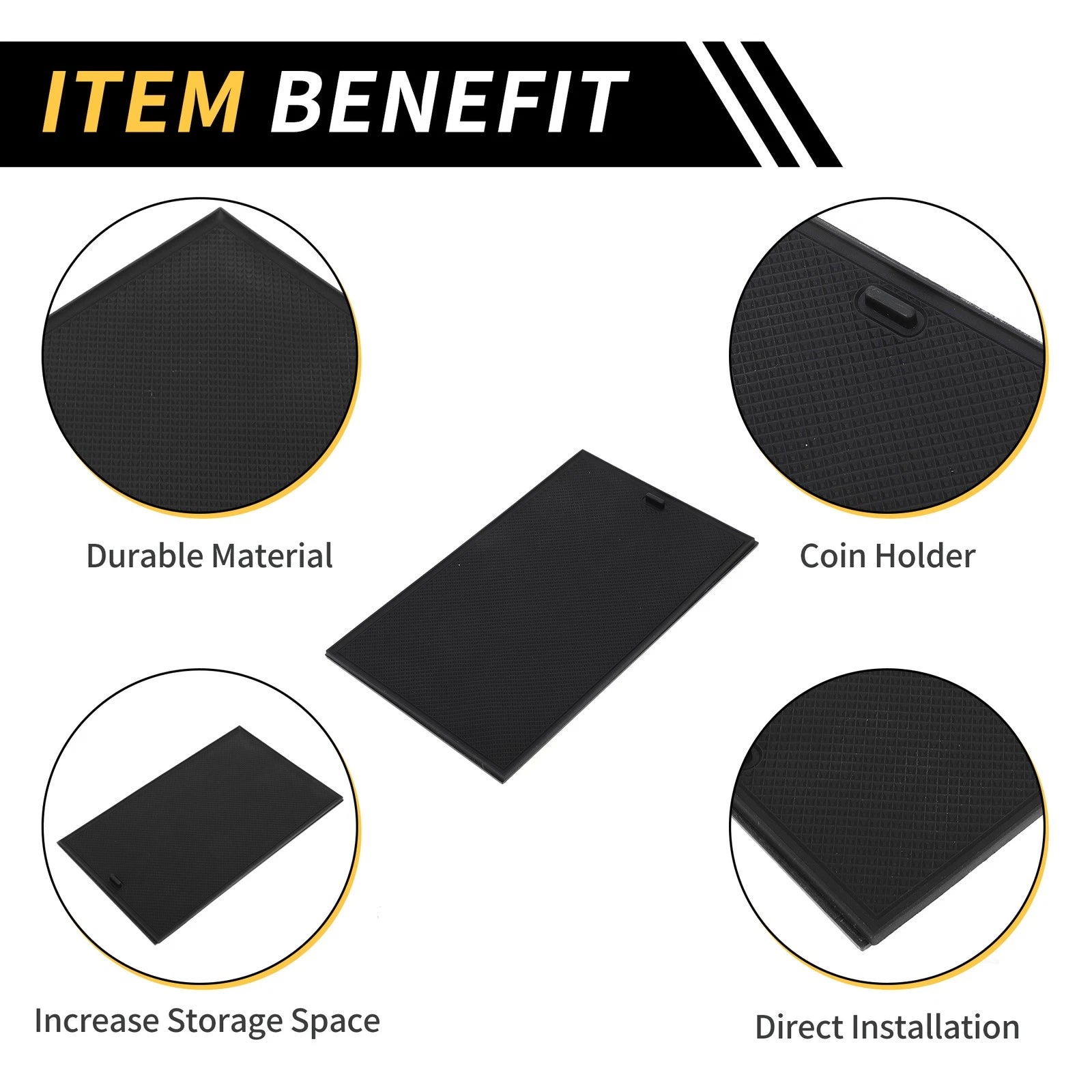 Center Console Organizer Pad for Chevy Silverado 1500, GMC Sierra 1500 (2019–2023)