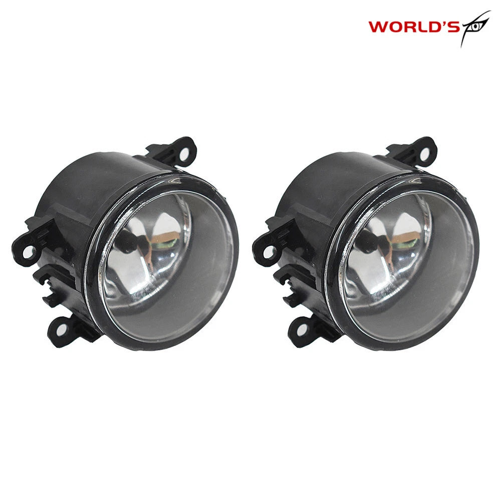Set of 2 Driving Fog Light Lamp Housing for Acura Ford Honda Nissan Subaru