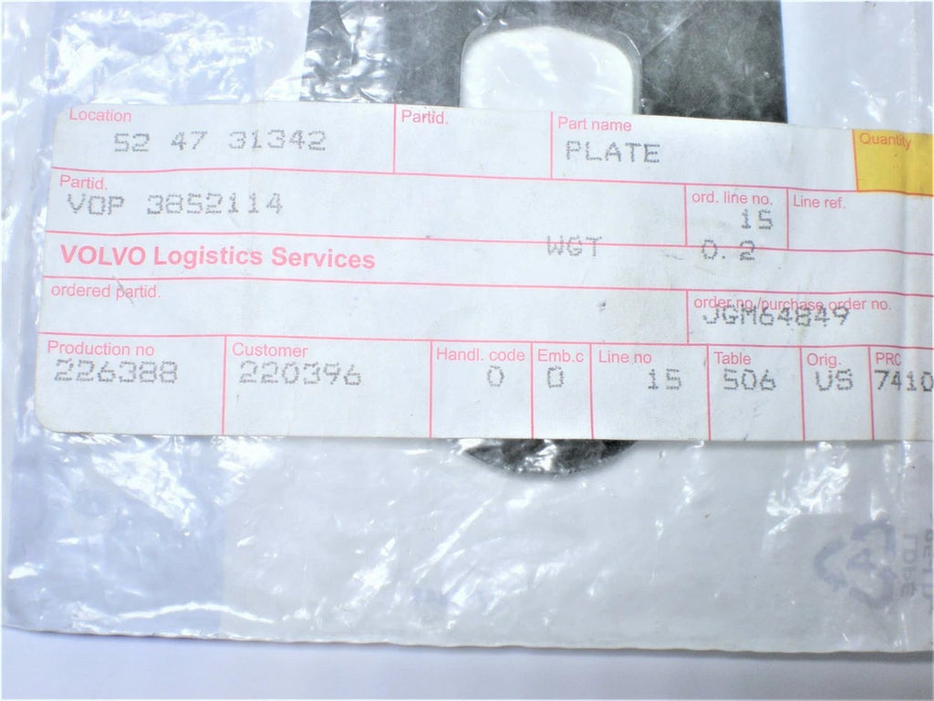 Fuel Pump Plate for Volvo Penta 5.7L (3852114)