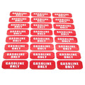 24x Gasoline Only Vinyl Decals for Fuel Door Labels