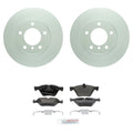 Set of 2 Bosch Front 300mm Rotors & Semi-Met Disc Brake Pads for E88 128i (2008–2013)
