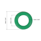 Set of 4 Diesel Fuel Injector Green Rubber O-Ring Seal Gasket for Ford Transit 