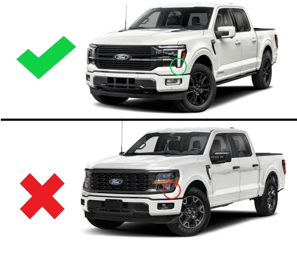 Upper Grille for Ford F-150 Lariat (2024–2026) Pearl Black RL34-8200-GAW