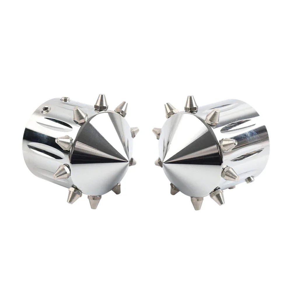 CNC Cut Front Axle Cap Nut Covers for Harley Touring Road King Street Glide (2009-2023)