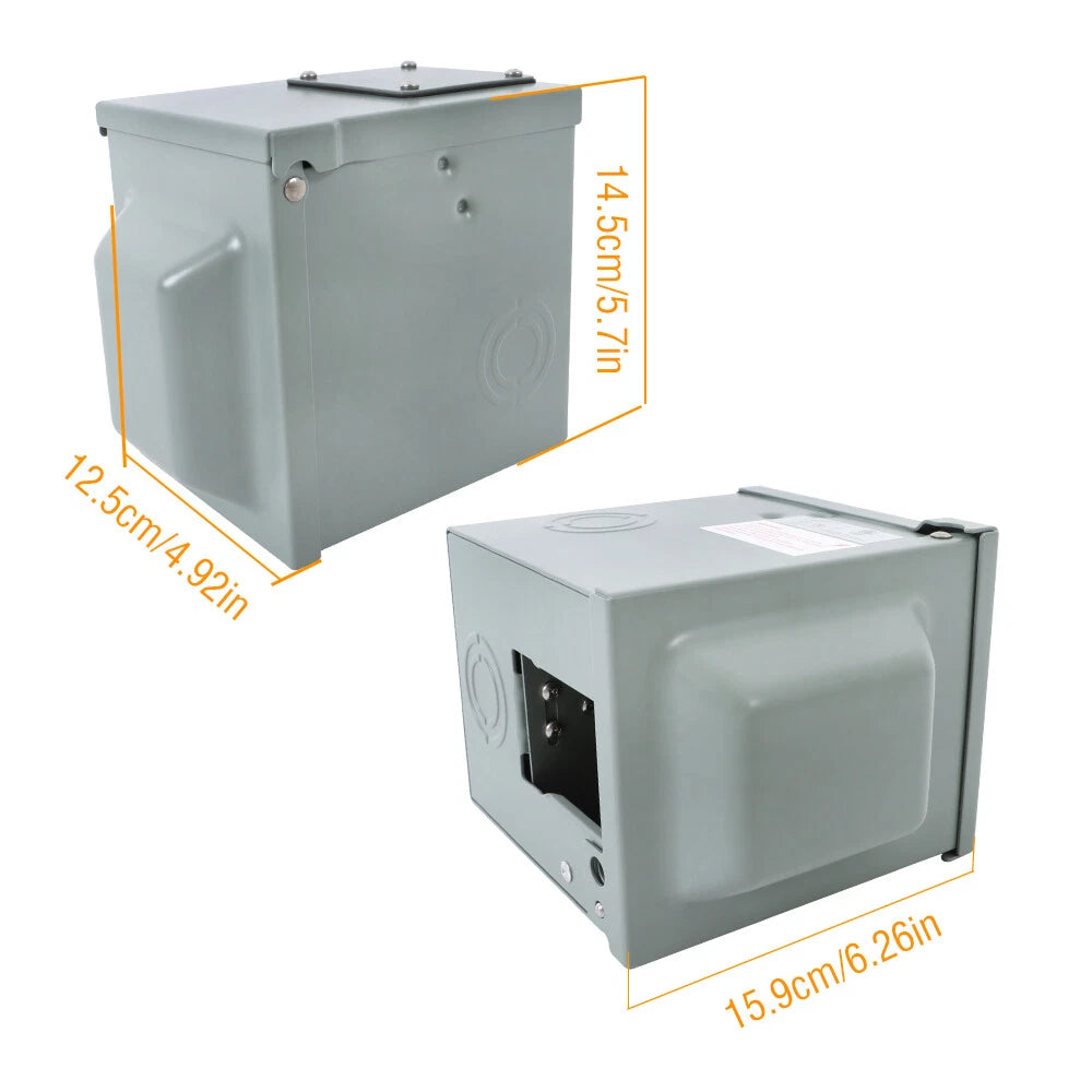 Rainproof Outdoor Outlet Box for Backyard (20 Amp)