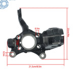 Steering Knuckle Left for Audi A3 Q3 Volkswagen Eos Golf Jetta (2006–2018)