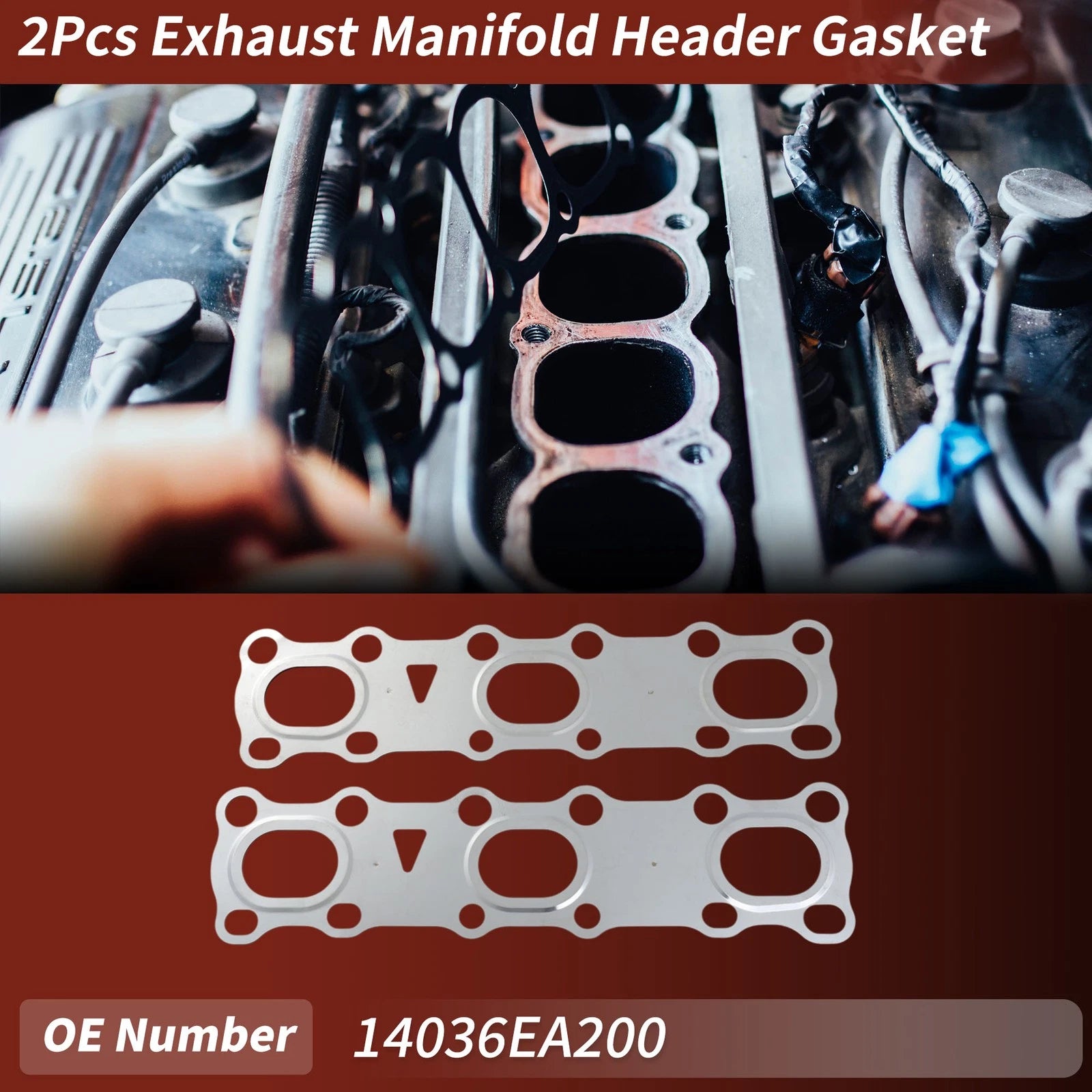 Exhaust Manifold Header Gasket for Nissan Frontier/370Z (2005–2012) No. 14036EA200