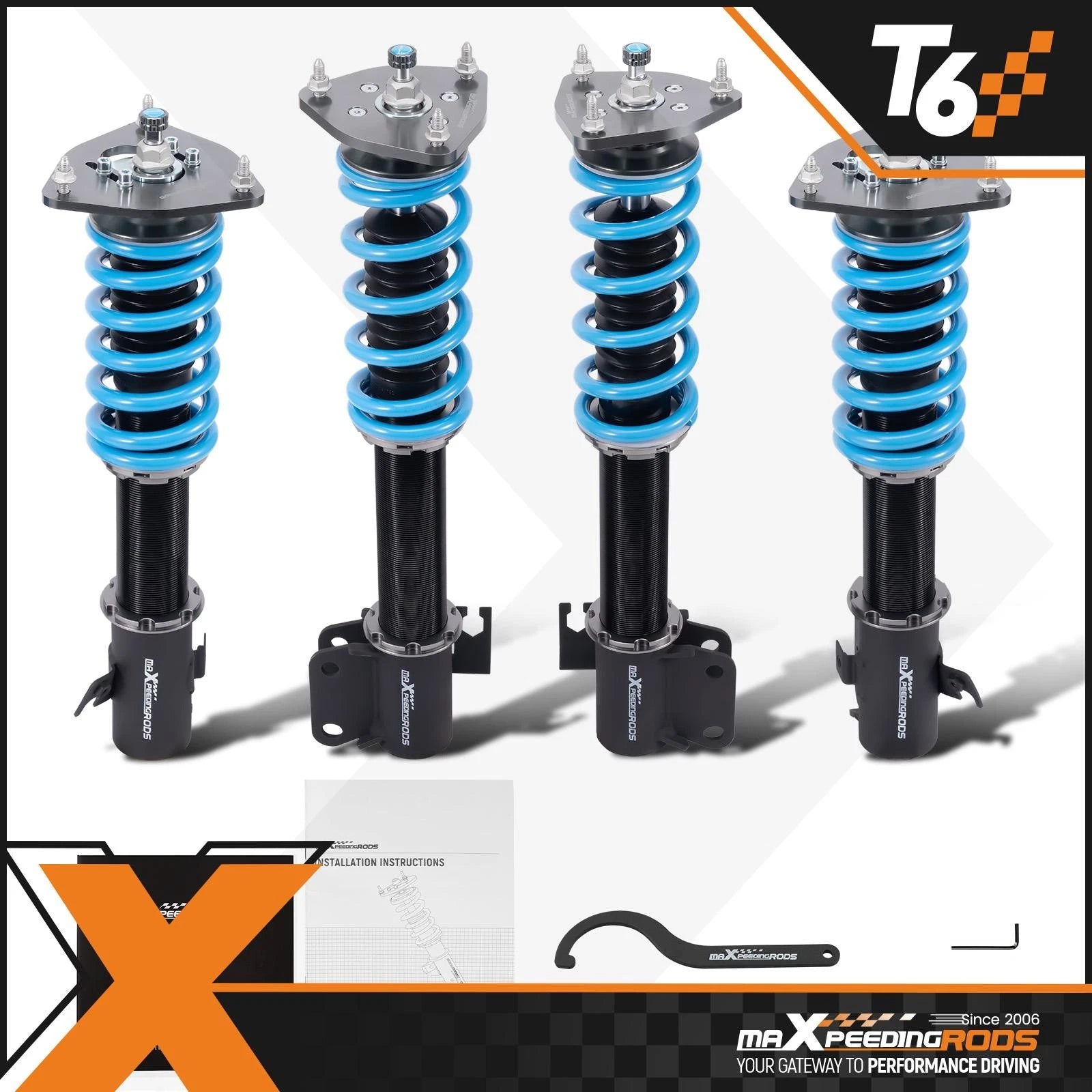 24 Level Coilover Damper Kit for Subaru Impreza WRX STI (2005–2007)