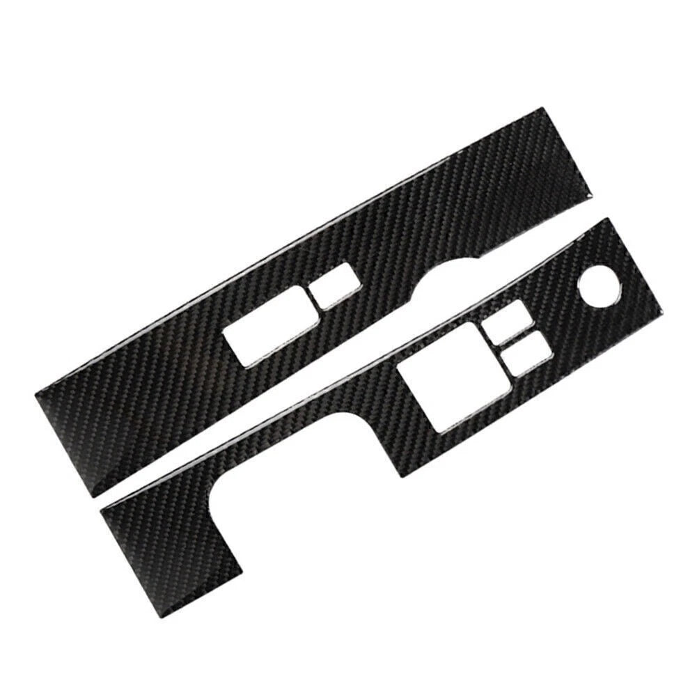 Carbon Fiber Interior Window Lift Switch Cover Trim for Nissan 350Z (2006–2009)
