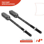 Set of 4 Inner & Outer Tie Rods for Ford Explorer Mercury Mountaineer (2002–2003)