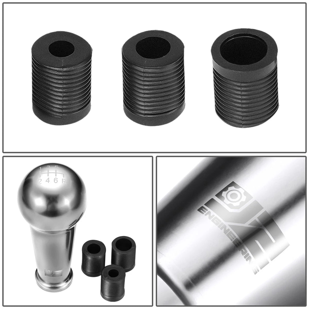 46mm 6-Speed Aluminum Shift Knob for Universal Applications (M8 M10 M12)
