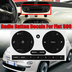 1x Radio Stereo Button Repair Kit Decal Sticker for Fiat 500 (2007–2023)