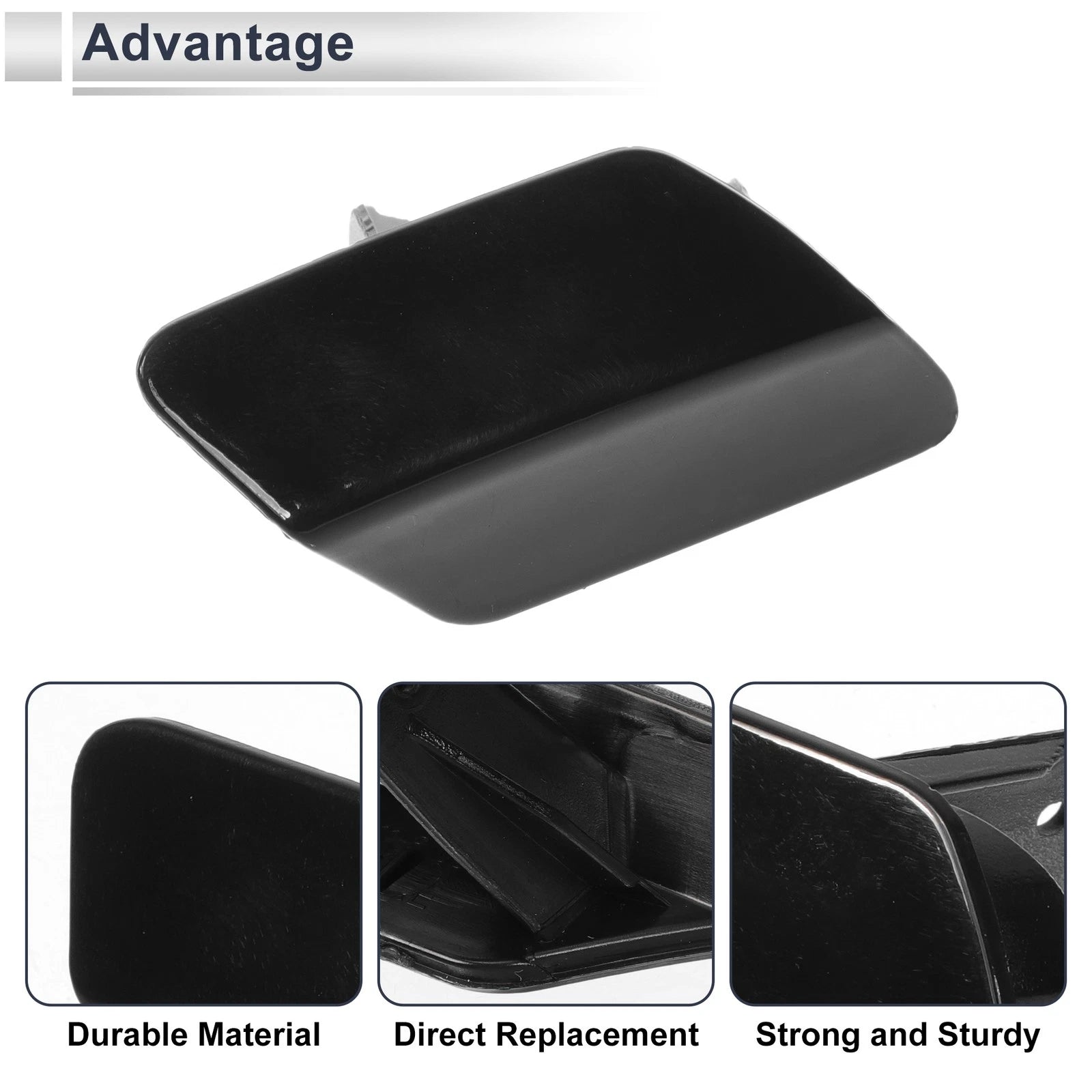 Washer Nozzle Cover Cap No. 51118067970 for BMW 320i (2012–2013) Black