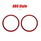 Set of 4 Red Speedometer Cover Rings for Ford Mustang (2015–2020)