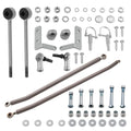 Front Sway Bar Quick Disconnect & Steering Crossover Kit for Jeep Cherokee (1984–2001)