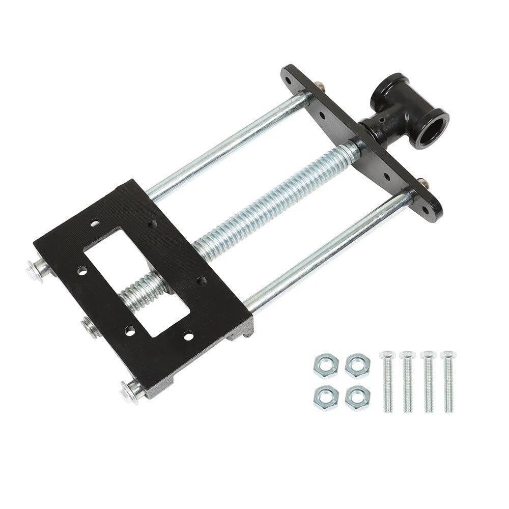 9" Woodworking Vise for Bench (Cast Iron, Chrome Plated)