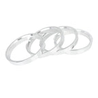4pcs 67.1–60.1 mm Aluminium Hub Centric Rings Wheel Bore Spacer
