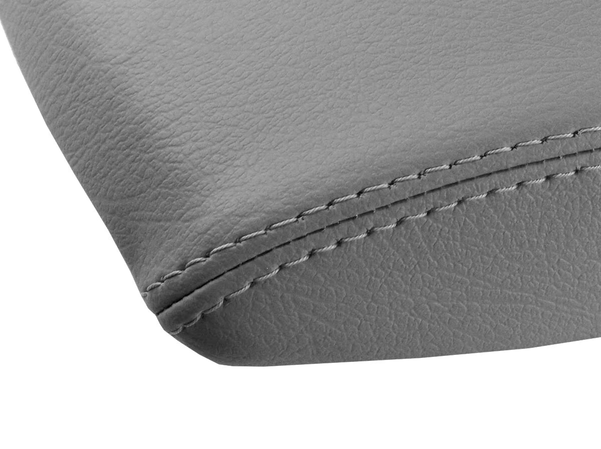 Leather Console Lid Pull Over Cover for Honda Pilot (2009–2015) Gray