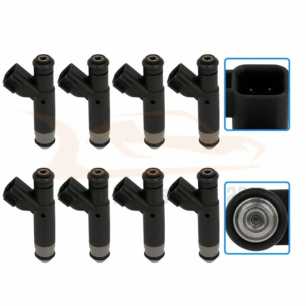 Set of 8 Fuel Injectors for Jeep Grand Cherokee Dodge Durango Dakota (1999–2004)