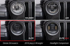 LED Headlights Elite Replacement for 2018-2023 Jeep Wrangler JL (Pair)