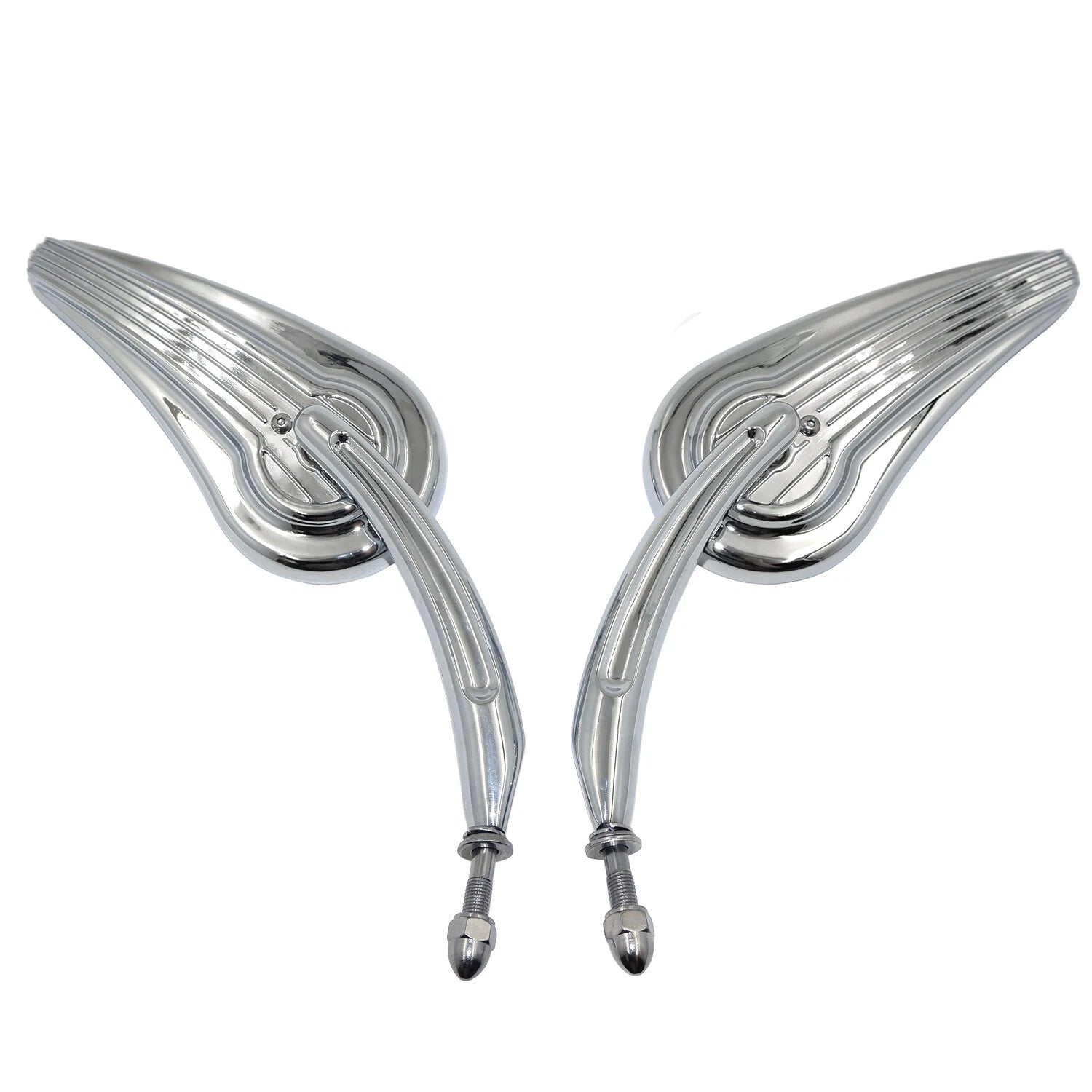 Custom Tailfin Mirrors for Harley CVO Road King Softail Street Glide Fat Bob (2010–2023)