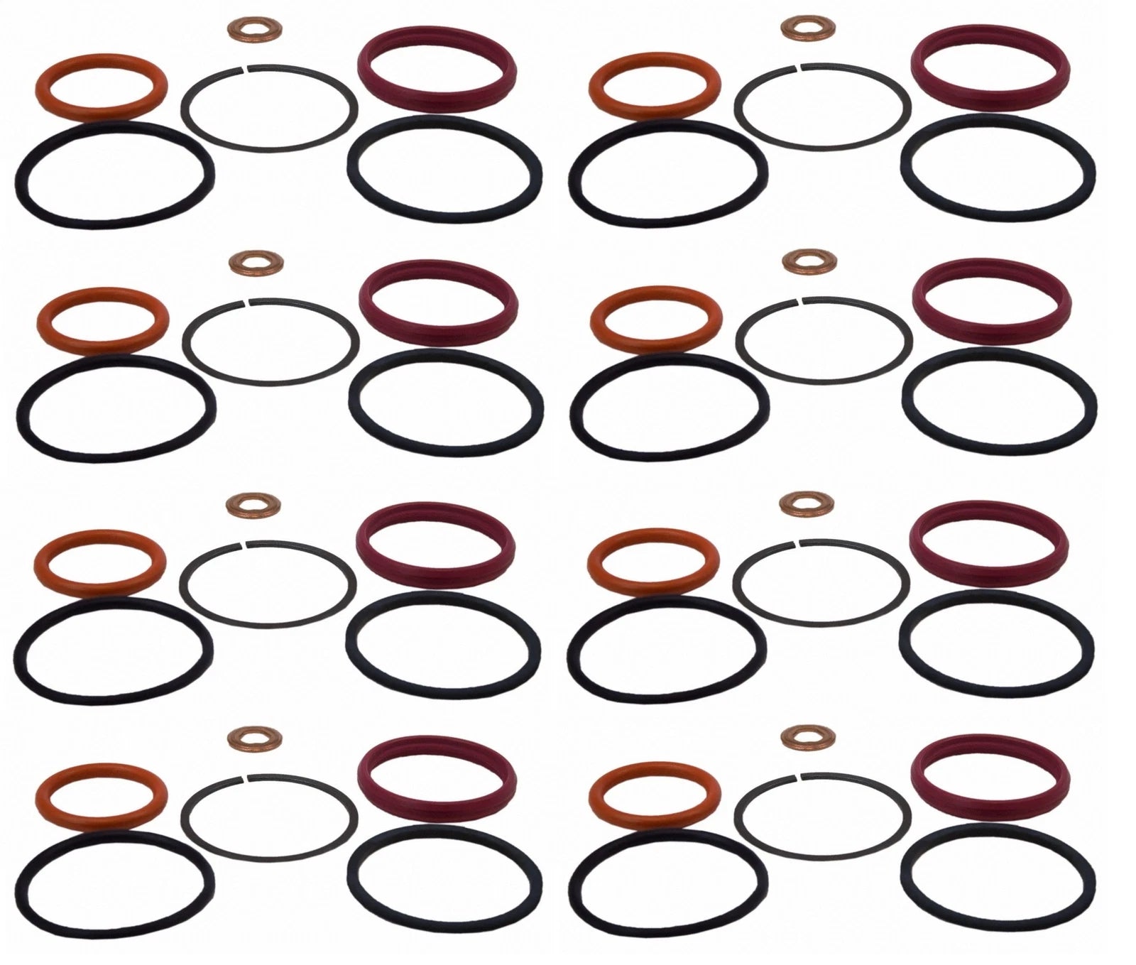 Set of 8 Fuel Injector O-Rings for Ford F-250 F-350 (1999–2003)