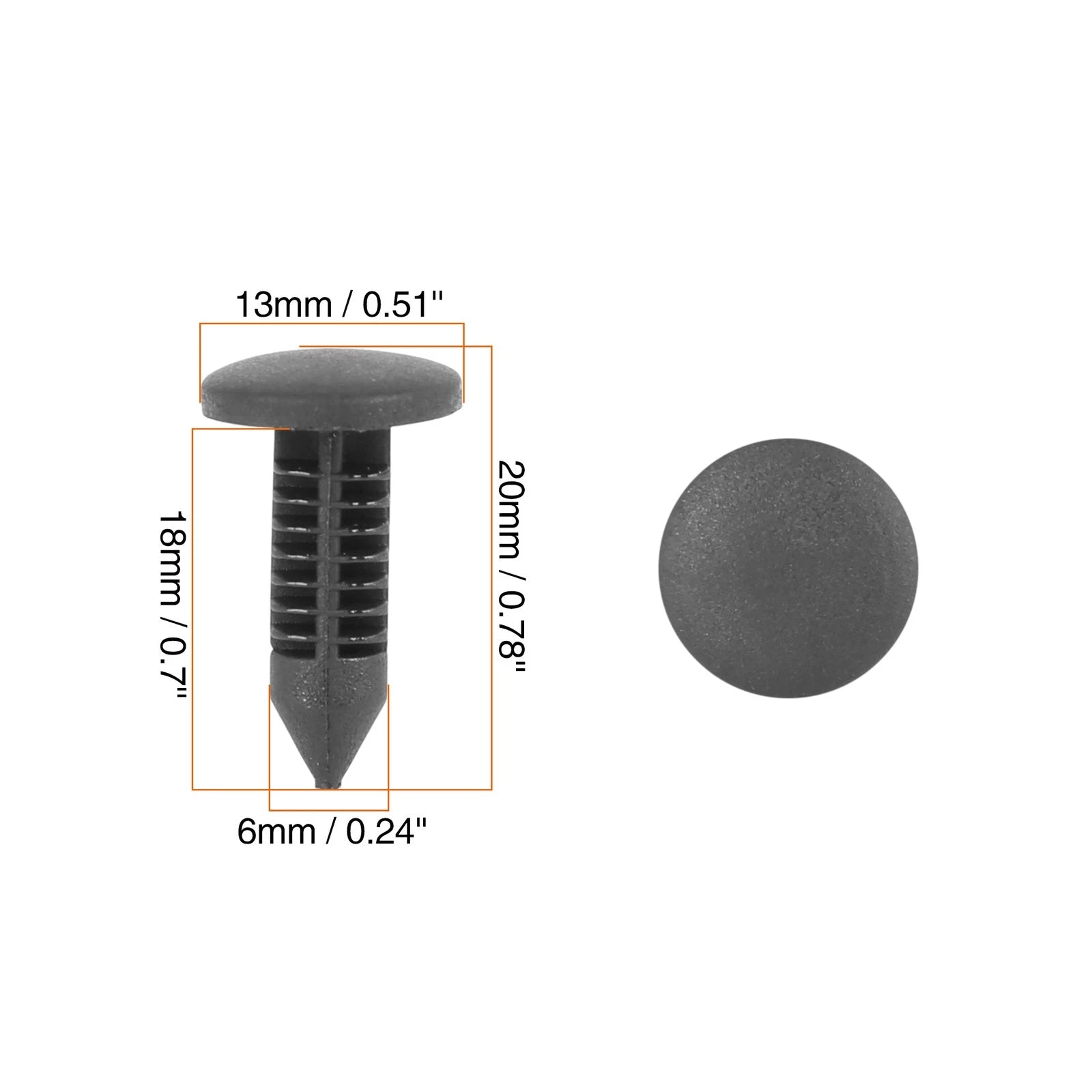 20pcs Plastic Bolt Rivets Trim Panel Retainer Clips for Toyota 
