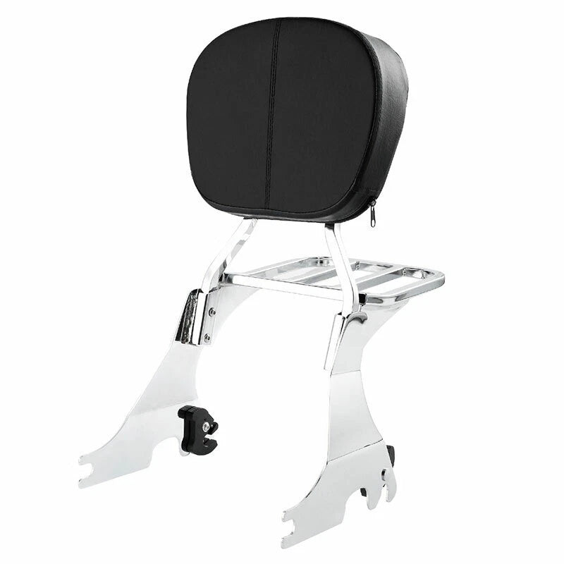 Sissy Bar Backrest Luggage Rack for Harley Sportster XL883 XL1200 (2004–2022)