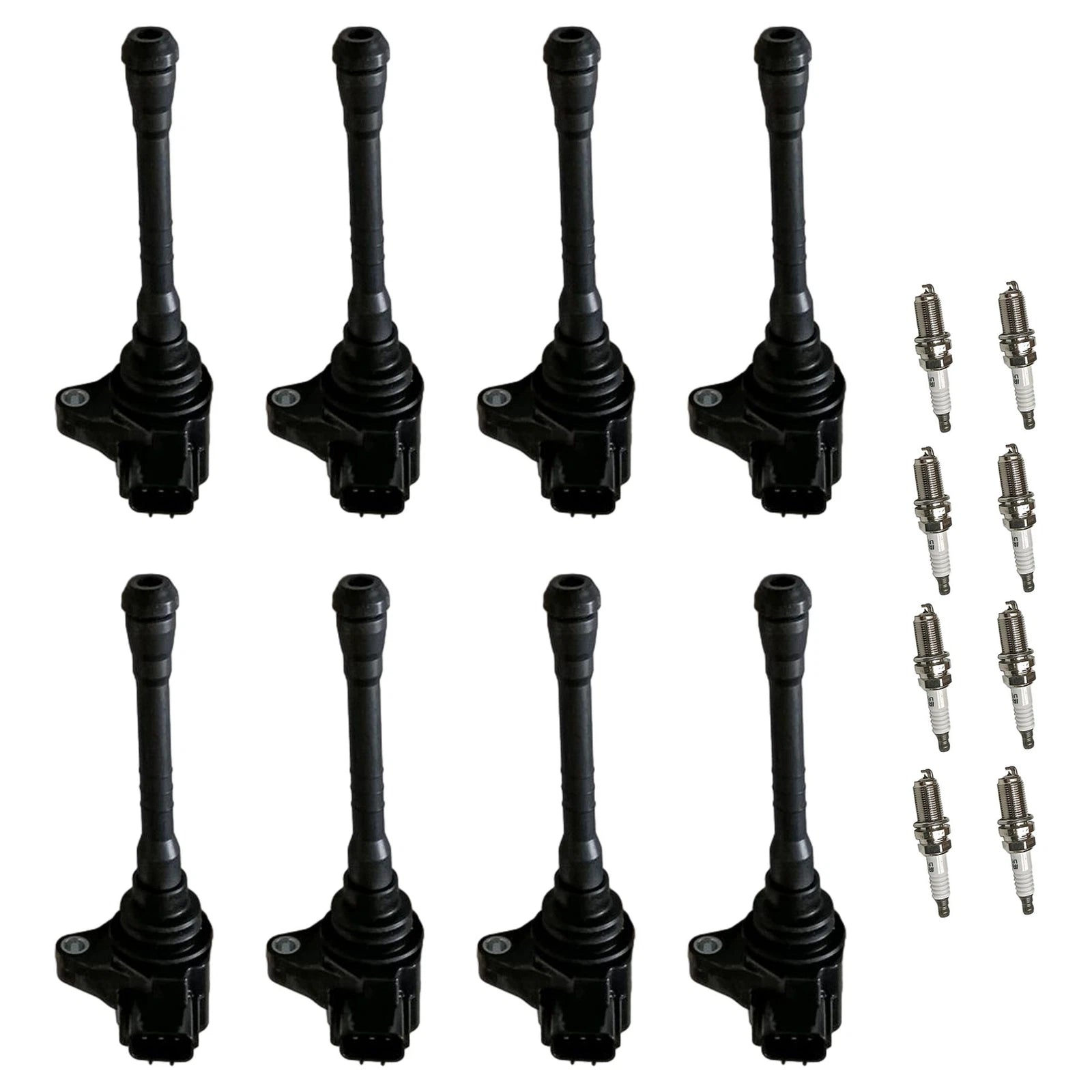 8x Ignition Coil & Iridium Spark Plug for Nissan Titan (2010–2015)