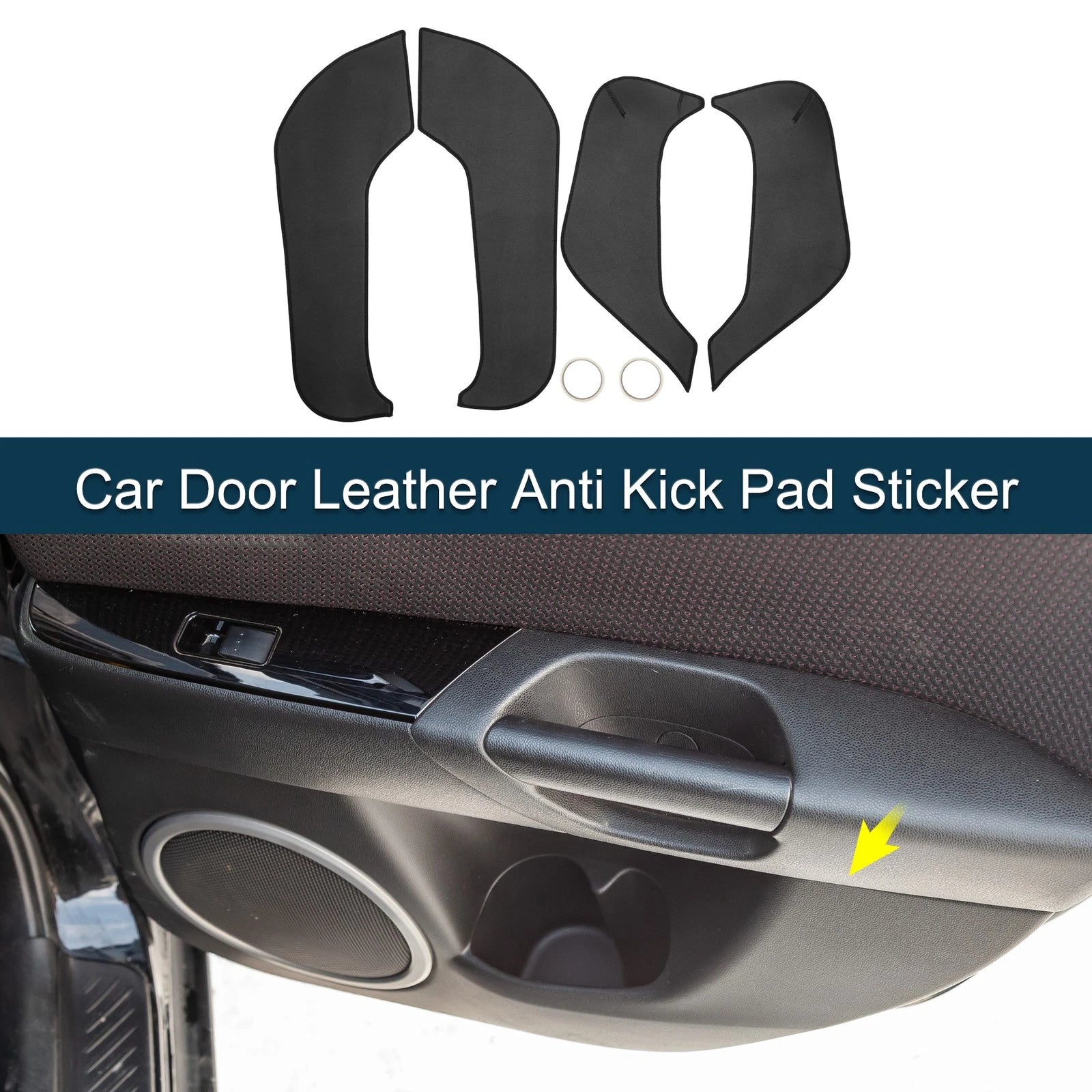 Set of 1 Car Door Leather Anti Kick Pad Sticker for BMW X3 (2018–2020)
