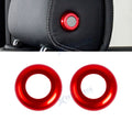 Red Front Seat Headrest Button Covers for Mercedes-Benz W205 (2015–2021)