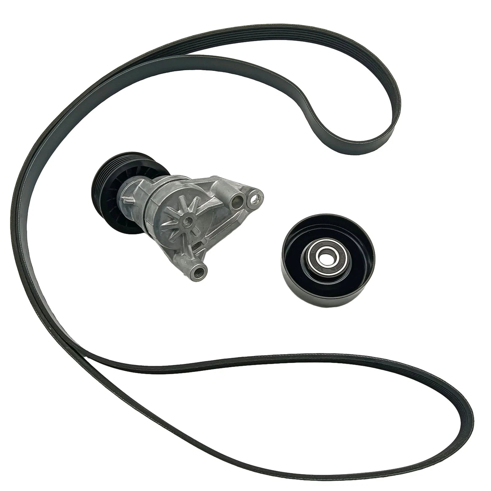 Serpentine Belt Tensioner Pulley Kit for Chevy Silverado GMC Sierra (2007–2014)
