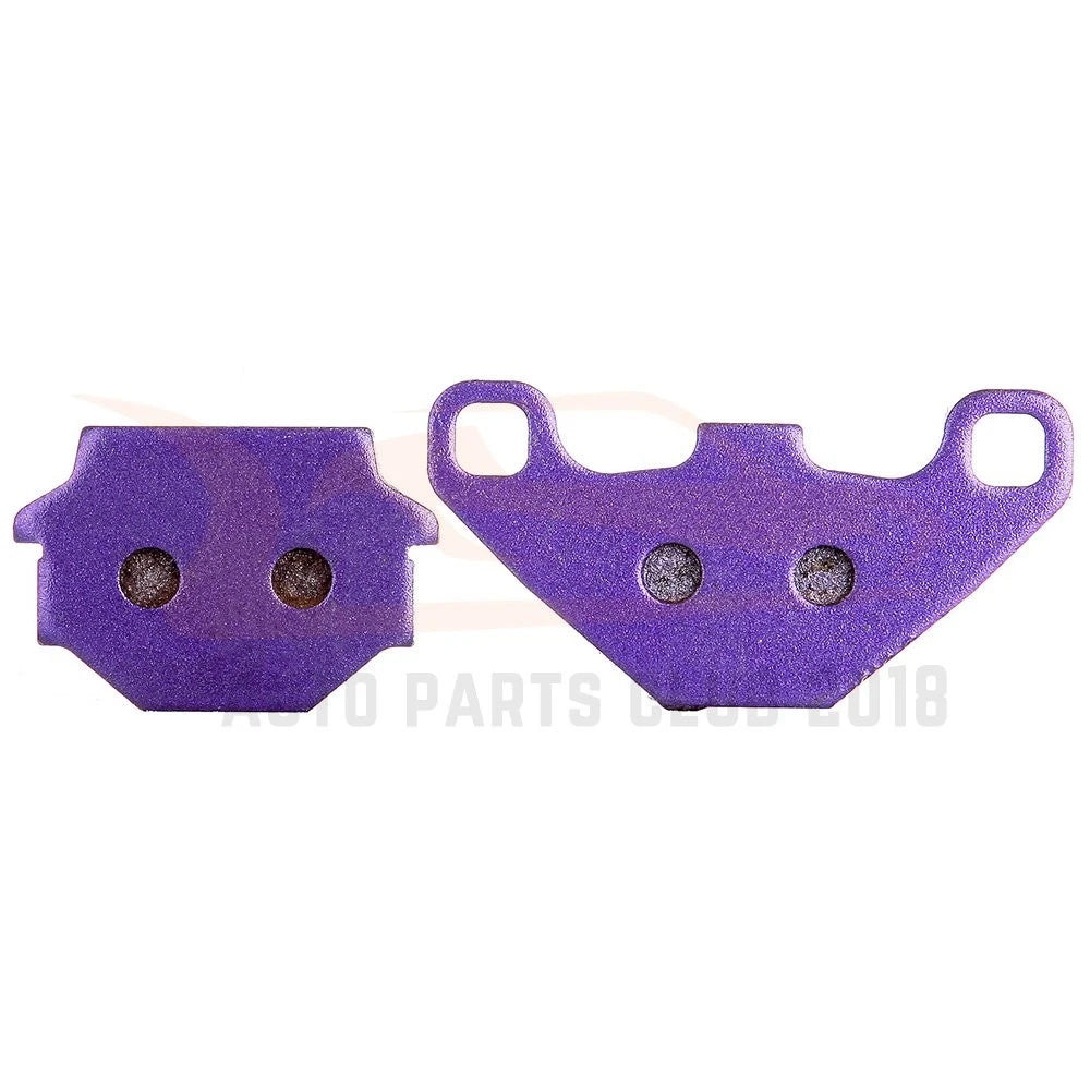 Front & Rear Carbon Fiber Brake Pads for Suzuki GN125E, Kawasaki KL650, KLR250