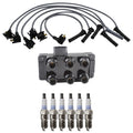 Hitachi Ignition Coils & Denso 6 Iridium Spark Plugs Wire Set for Explorer