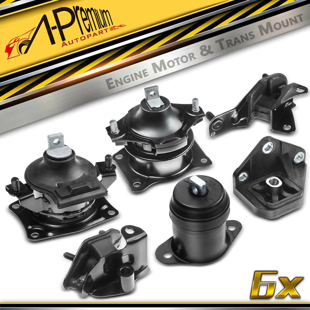 6X Motor & Transmission Mounts for Honda Accord (2003–2007)