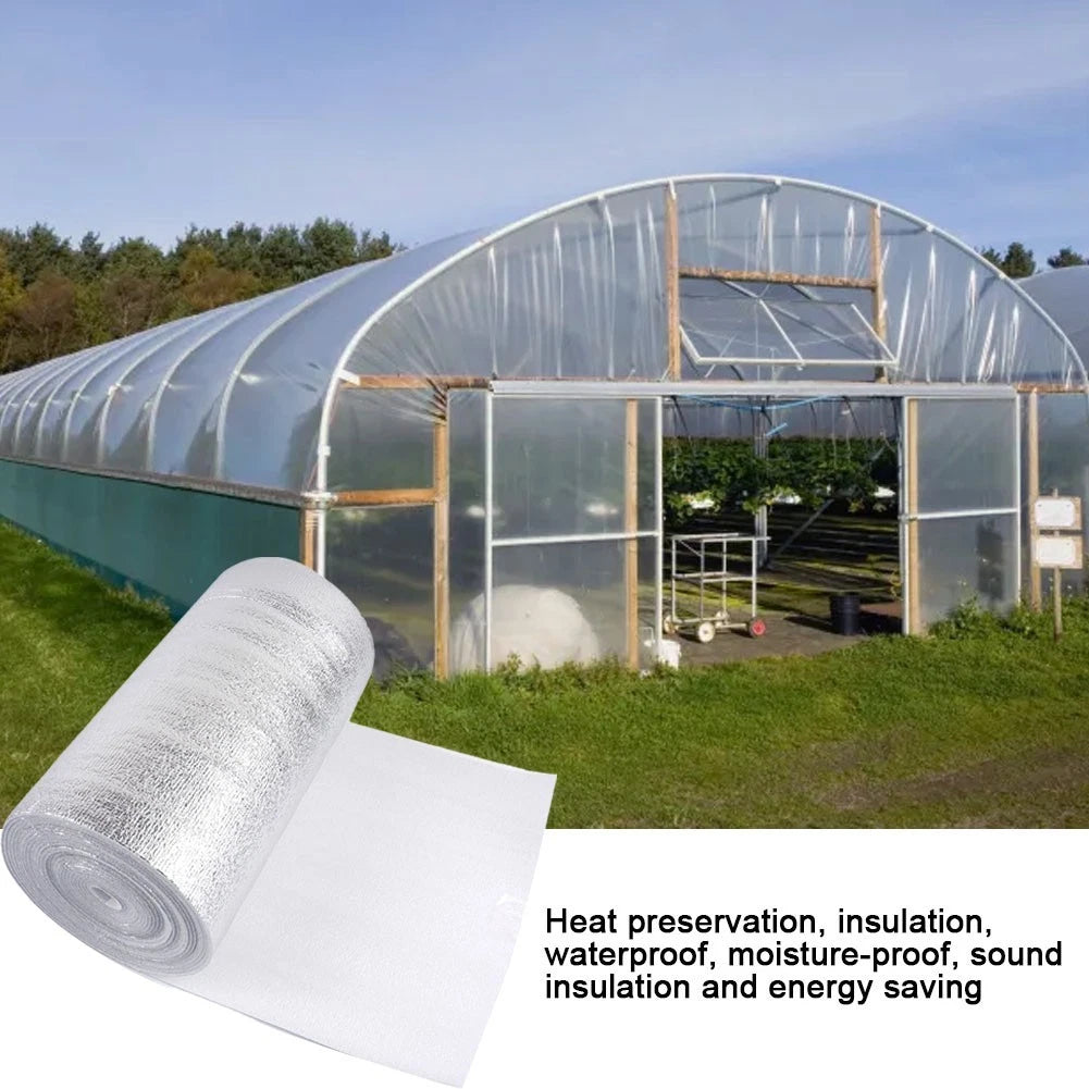 Radiator Wall Insulation Film Aluminum Foil 3mm Thick 5m x 40cm for Cars