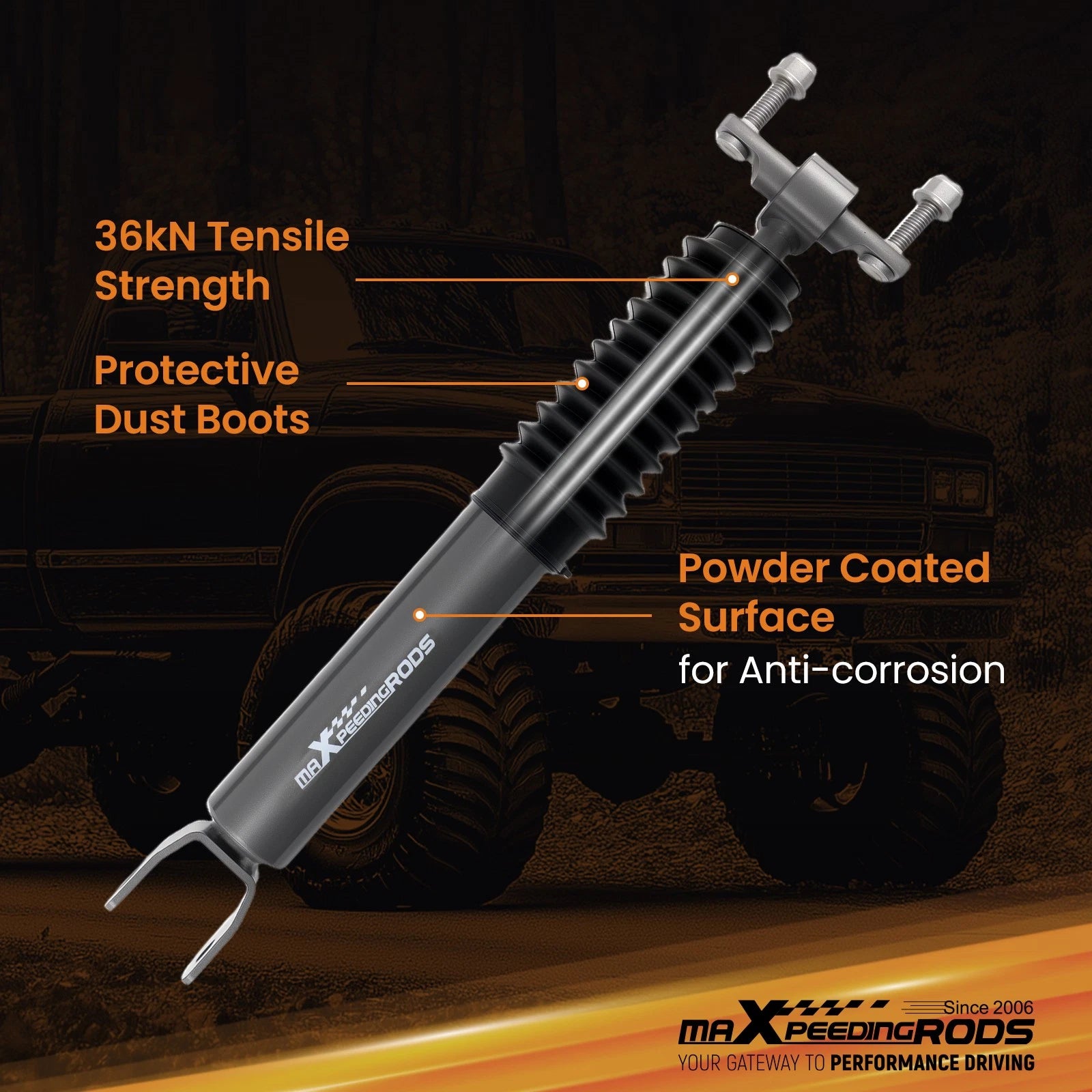 Front Lift Shock for GMC Sierra 2500HD 3500HD (2011–2019) 3.5-4.5" Lift