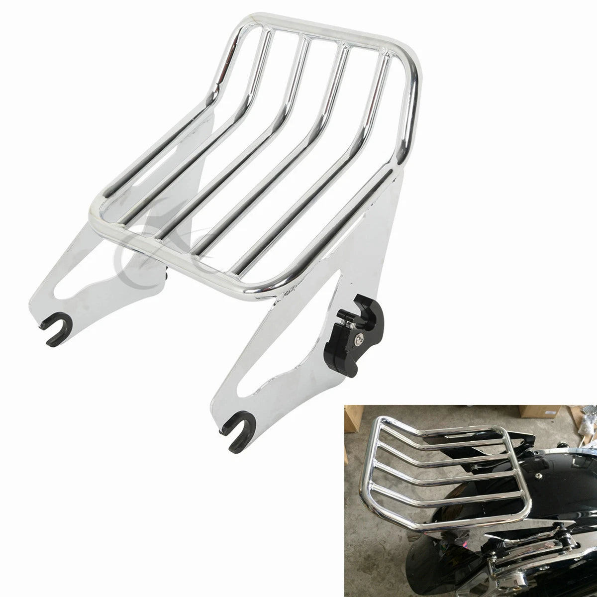 2X Luggage Rack Rails for Harley Davidson Touring (2009–2022)
