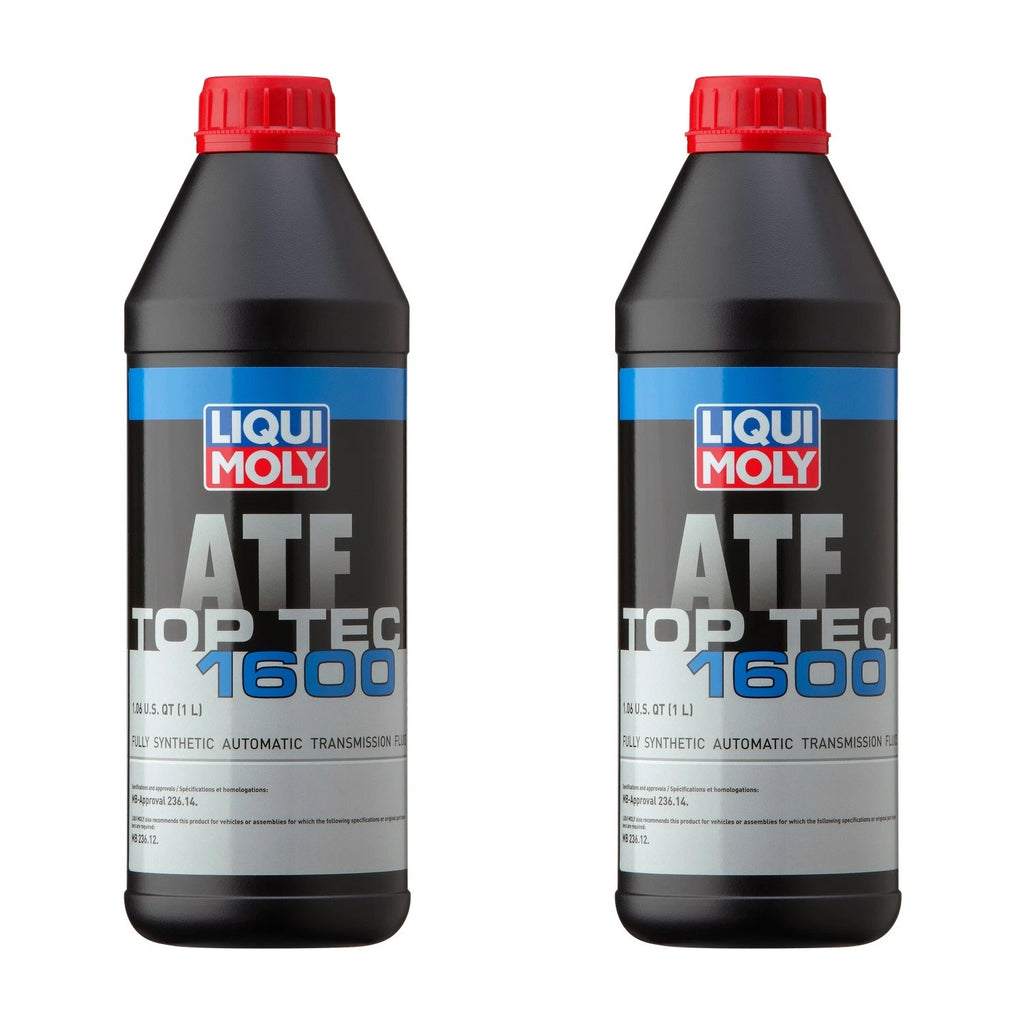 Set of 2 Liqui Moly Top Tec ATF 1600 Automatic Transmission Fluid (2L)