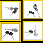 Driver Door Switch Lock Cylinder with 2 Keys for Hyundai Elantra (2017–2020)