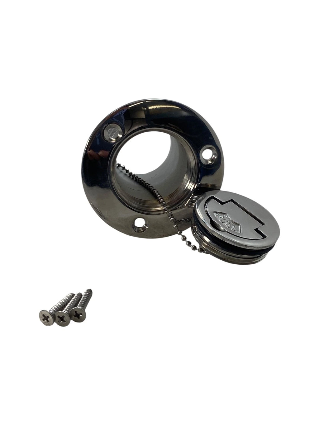 2" Fuel Deck Fill Cap Keyless for Isure Marine (Thru Hull SS)