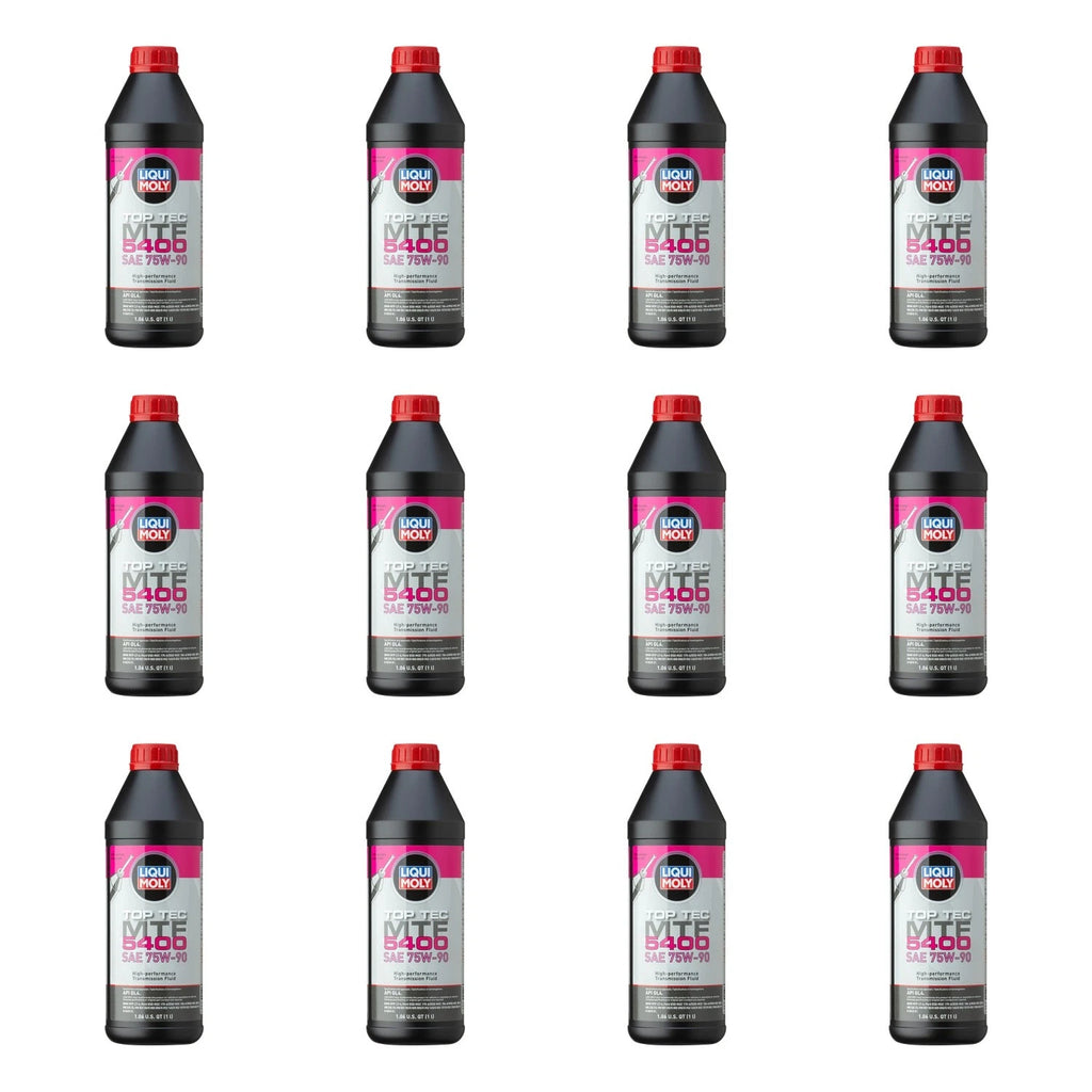 Set of 12 Liqui Moly Top Tec MTF 5400 75W-90 Gear Oil (1L each)