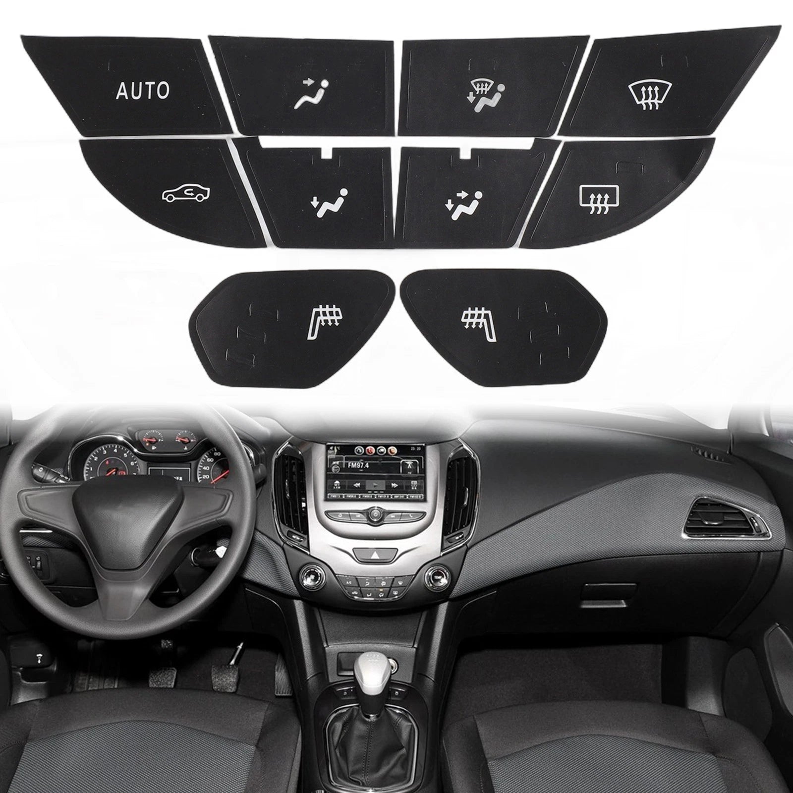 Button Repair Sticker for Chevrolet Cruze (2011–2016)