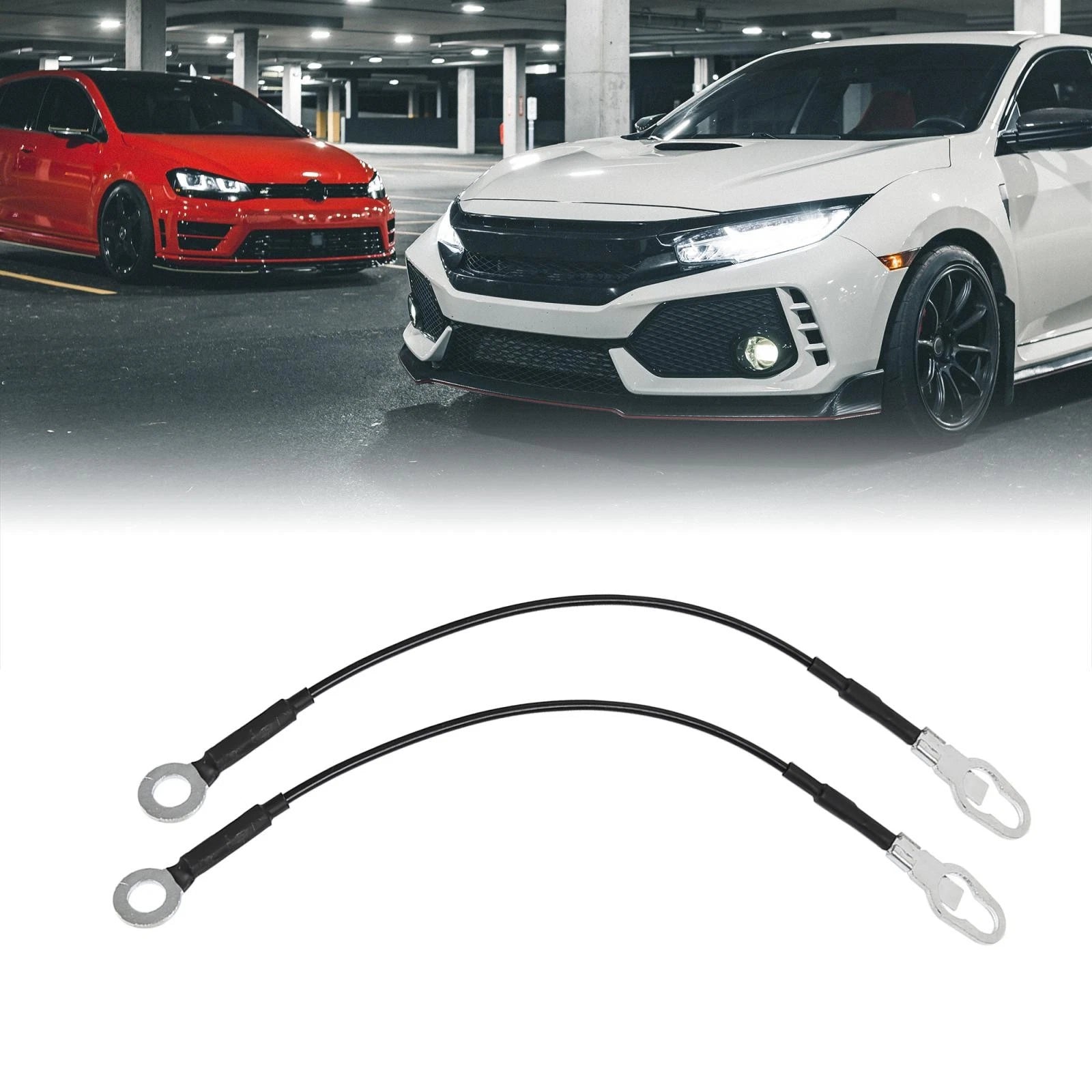 2X Tailgate Lift Support Cables for Ford Ranger (1993–2004, 2006–2008)