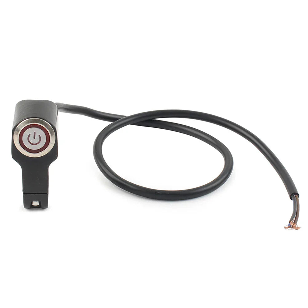 LED Headlight Fog Spot Light Switch Button for Motorcycle Handlebar