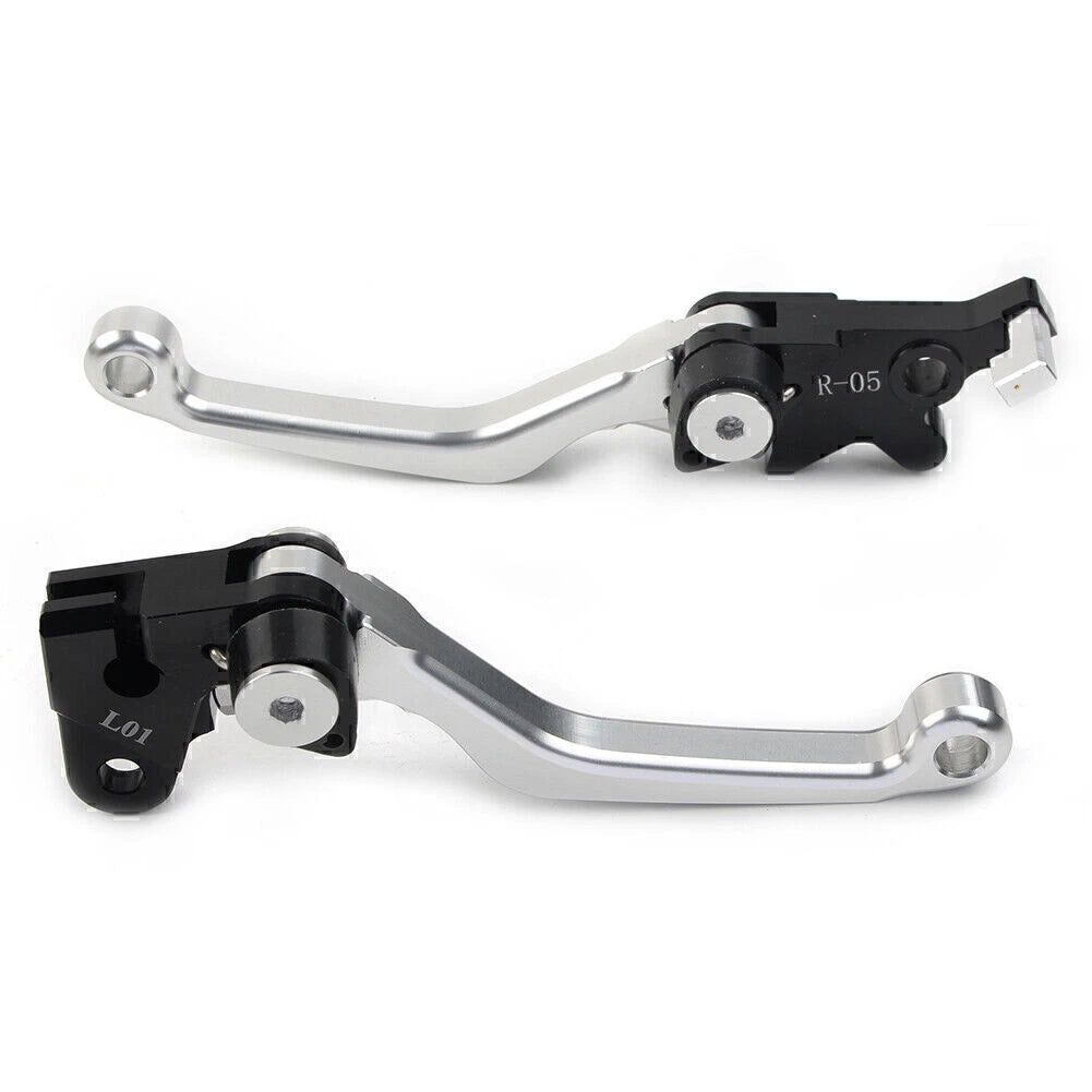 Silver Pivot Brake Clutch Levers for Honda XR250/Motard (1995–2007) CRM250R/AR (1994–1998)